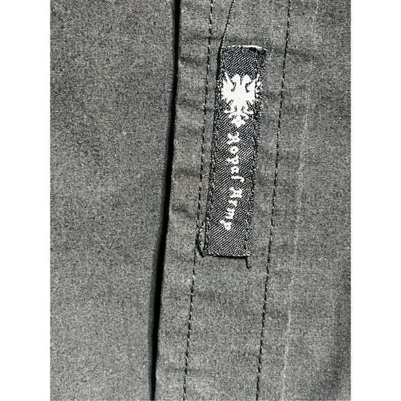 Royal Army Black Long Sleeve Button Up Shirt Size Large - Picture 3 of 7